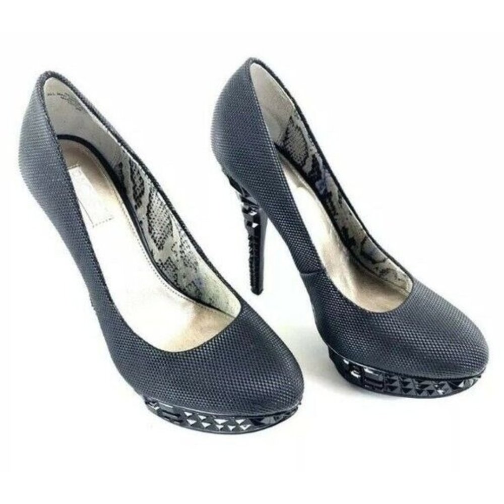 Rachel Rachel Roy Kalyssa Womens Shoes Black Platform Heel Pumps US Size 8.5